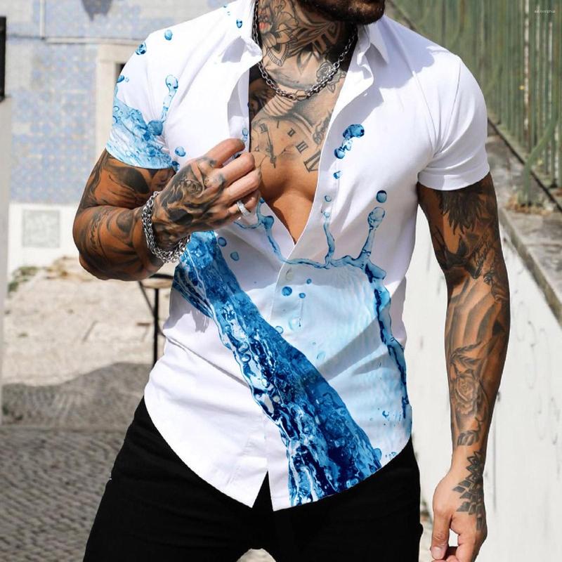 Men's Casual Shirts Men Spring Summer Single Breasted Lapel Full Print Beach Short Sleeve Vacation Outdoor Holiday Shirt Top Set, Blue
Men's Casual Shirts Men Spring Summer Single Breasted Lapel Full Print Beach Short Sleeve Vacation Outdoor Holiday Shirt Top Set, Blue