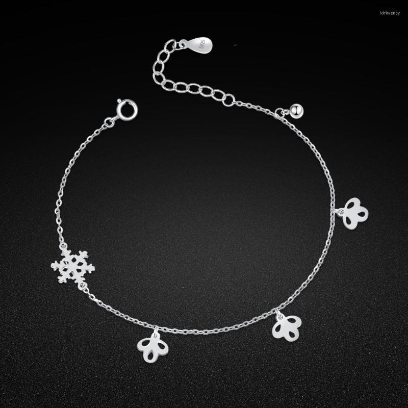 Anklets Summer Charm Jewelry Women's 925 Silver Anklet Snowflake Pendant Ankle Chain Beach Accessories Gift
Anklets Summer Charm Jewelry Women's 925 Silver Anklet Snowflake Pendant Ankle Chain Beach Accessories Gift