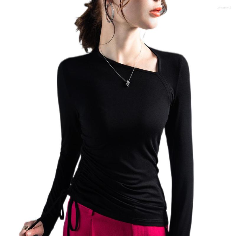 Women' T Shirts Women Cotton T-shirt Skew Collar Solid Color Lady Tees Long Sleeve Women' Clothing Female T-shirts Modal Blouses For, Black
Women' T Shirts Women Cotton T-shirt Skew Collar Solid Color Lady Tees Long Sleeve Women' Clothing Female T-shirts Modal Blouses For, Black