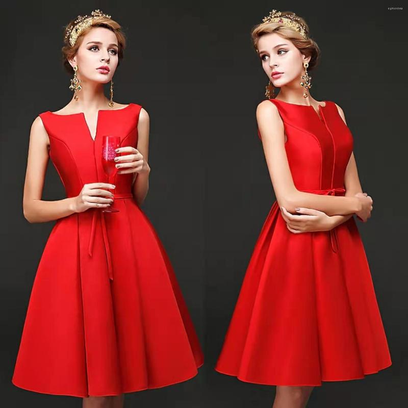 Party Dresses Vintage Short Red Satin Homecoming With Pockets A-Line V-Neck Sleeveless Wear Cocktail Dress For Women, Pink
Party Dresses Vintage Short Red Satin Homecoming With Pockets A-Line V-Neck Sleeveless Wear Cocktail Dress For Women, Pink