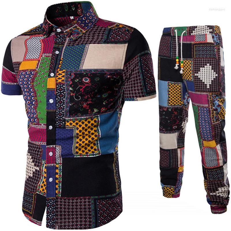 Men's Tracksuits Men's Nice Fashion Men Casual Suit Short-sleeved Flower Shirt Pants Two-piece / WoMen Sports Wear, A102
Men's Tracksuits Men's Nice Fashion Men Casual Suit Short-sleeved Flower Shirt Pants Two-piece / WoMen Sports Wear, A102