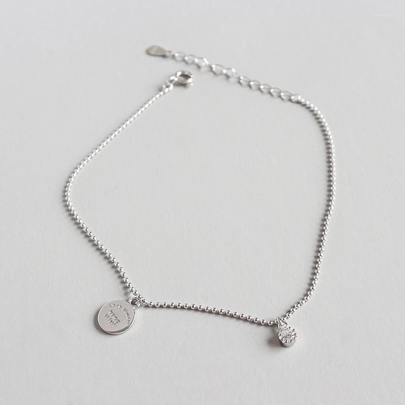 Anklets S925 Sterling Silver Round CZ Zircon Letter Coin Foot Chain Anklet Bracelet Fine Woman Beach Gift
Anklets S925 Sterling Silver Round CZ Zircon Letter Coin Foot Chain Anklet Bracelet Fine Woman Beach Gift