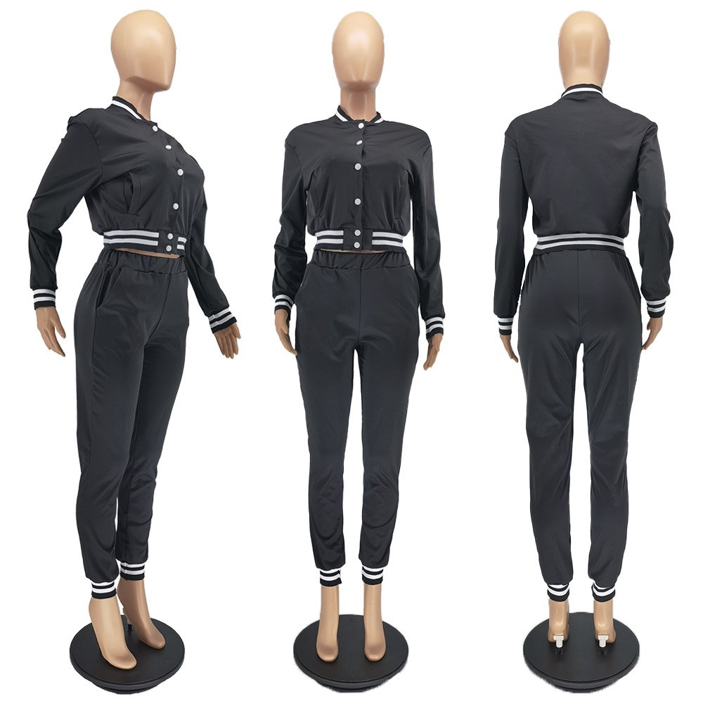 Wholesale Sweatsuits Women Fall Winter Tracksuits Baseball Uniform Outfits Two 2 Piece Set Long Sleeve Sportswear Casual Jogging suits Autumn Clothes 