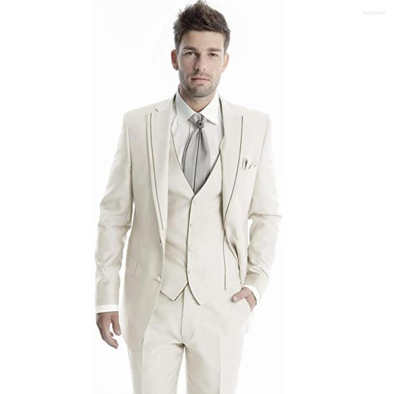 Men's Suits Casual Men's Grey Business Formal British Groom Wedding Customizable Tuxedos, Ivory
Men's Suits Casual Men's Grey Business Formal British Groom Wedding Customizable Tuxedos, Ivory