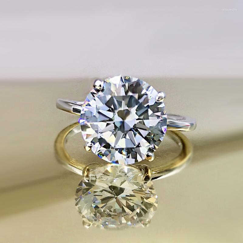 Cluster Rings 925 Sterling Silver 10 10mm Round Cut Created Moissanite Lab Diamond Ring For Women Christmas Valentine's Day Anniversary
Cluster Rings 925 Sterling Silver 10 10mm Round Cut Created Moissanite Lab Diamond Ring For Women Christmas Valentine's Day Anniversary