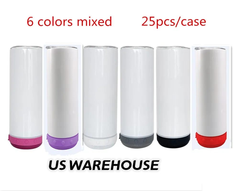 Local warehouse 20oz Sublimation Bluetooth Speaker Tumbler Double Wall Stainless Steel Smart Wireless Speaker Music Tumblers Personalized Gift Z11, White
Local warehouse 20oz Sublimation Bluetooth Speaker Tumbler Double Wall Stainless Steel Smart Wireless Speaker Music Tumblers Personalized Gift Z11, White