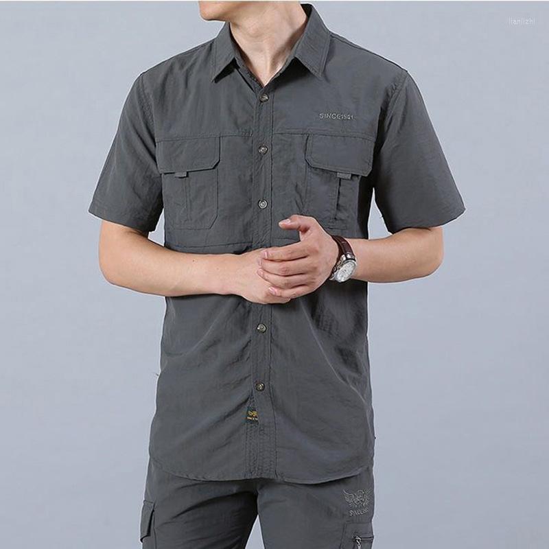 Men's Casual Shirts Men's 2022 Oversized Social Shirt For Men Summer Tee Short Sleeve Mens Clothes Man Blouse Cotton Male Clothing, Gray 
Men's Casual Shirts Men's 2022 Oversized Social Shirt For Men Summer Tee Short Sleeve Mens Clothes Man Blouse Cotton Male Clothing, Gray