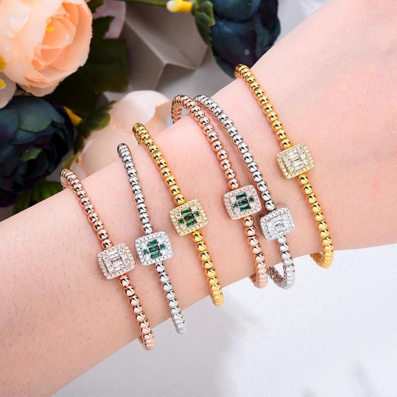 Bangle Siscathy Fashion Simplicity Geometryy Square Open Party Jewelry For Women On Hand Gift