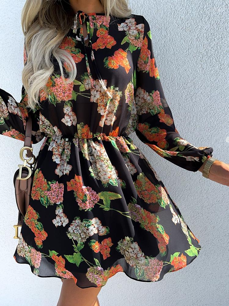 Casual Dresses Women Long Sleeve A-line Dress Vintage Flower Print Boho High Waist Short Mini Female Ladies Outfits Spring 2022, Blue
Casual Dresses Women Long Sleeve A-line Dress Vintage Flower Print Boho High Waist Short Mini Female Ladies Outfits Spring 2022, Blue