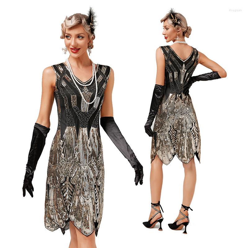Casual Dresses 2022 Sexy Dress Vintage 1920s Flapper Sequins V-Neck Great Gatsby Costume Cocktail Party Charleston, Dress only
Casual Dresses 2022 Sexy Dress Vintage 1920s Flapper Sequins V-Neck Great Gatsby Costume Cocktail Party Charleston, Dress only