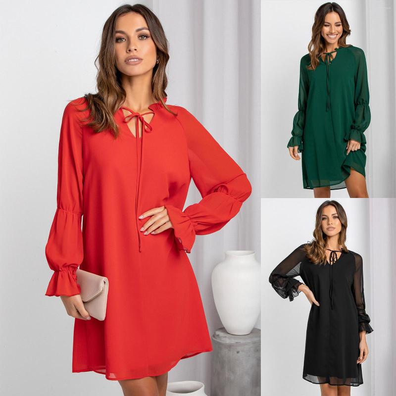 Women' T Shirts Early Autumn Skirt Women' Loose Thin Flare Sleeve Solid Color Hollow Out Dress, Black
Women' T Shirts Early Autumn Skirt Women' Loose Thin Flare Sleeve Solid Color Hollow Out Dress, Black