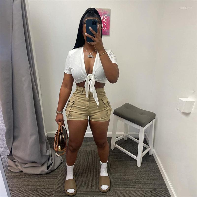 Women's Shorts Wishyear 2022 Khaki Pockets Cargo Summer Clothes Fashion Casual High Waisted Women Bottoms Drop
Women's Shorts Wishyear 2022 Khaki Pockets Cargo Summer Clothes Fashion Casual High Waisted Women Bottoms Drop