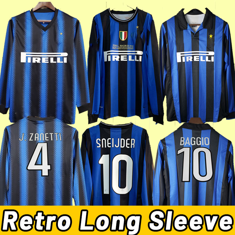 Long sleeve Retro soccer jerseys inter FIGO SNEIJDER MILITO MILANS IBRAHIMOUIC Vintage football shirt RONALDO 09 10 11 98 99 2009 2010 2011 1998 1999
Long sleeve Retro soccer jerseys inter FIGO SNEIJDER MILITO MILANS IBRAHIMOUIC Vintage football shirt RONALDO 09 10 11 98 99 2009 2010 2011 1998 1999