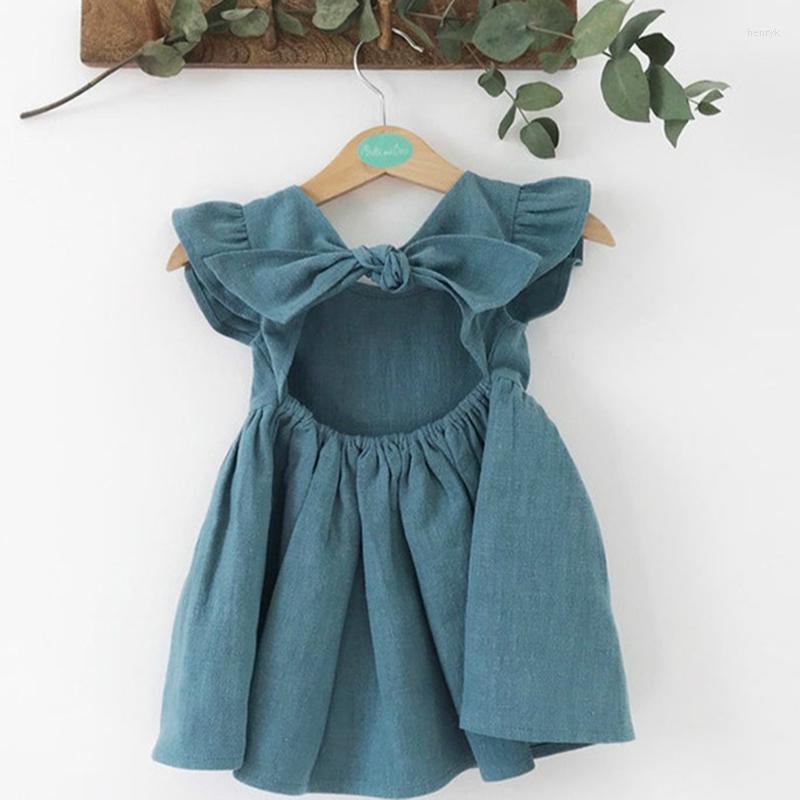 Girl Dresses Toddler Baby Girls Cotton Linen Summer Dress Kids Princess Ruffle Decoration Backless Sleeveless Infant Cute Beach Party
Girl Dresses Toddler Baby Girls Cotton Linen Summer Dress Kids Princess Ruffle Decoration Backless Sleeveless Infant Cute Beach Party