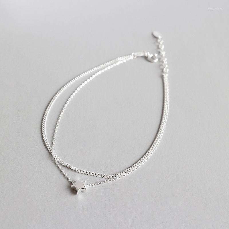 Anklets YPAY Real 925 Sterling Silver Ankle Bracelet Fine Jewelry Double Layers Star Charm For Women Girls Lovely Gift YMA013
Anklets YPAY Real 925 Sterling Silver Ankle Bracelet Fine Jewelry Double Layers Star Charm For Women Girls Lovely Gift YMA013