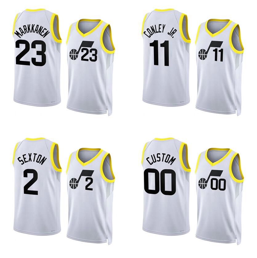 Basketball jerseys Collin Sexton Lauri Markkanen Mike Conley Bojan Bogdanovic 2022-23 season white city versions Men Women Youth jersey, With logo
Basketball jerseys Collin Sexton Lauri Markkanen Mike Conley Bojan Bogdanovic 2022-23 season white city versions Men Women Youth jersey, With logo