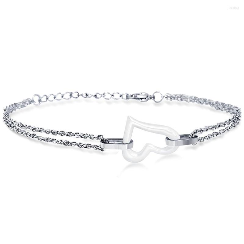 Charm Bracelets NIBA Fashion Women Chain Bracelet White/Black Ceramic Heart With Stainless Steel Pulsera Jewelry
Charm Bracelets NIBA Fashion Women Chain Bracelet White/Black Ceramic Heart With Stainless Steel Pulsera Jewelry