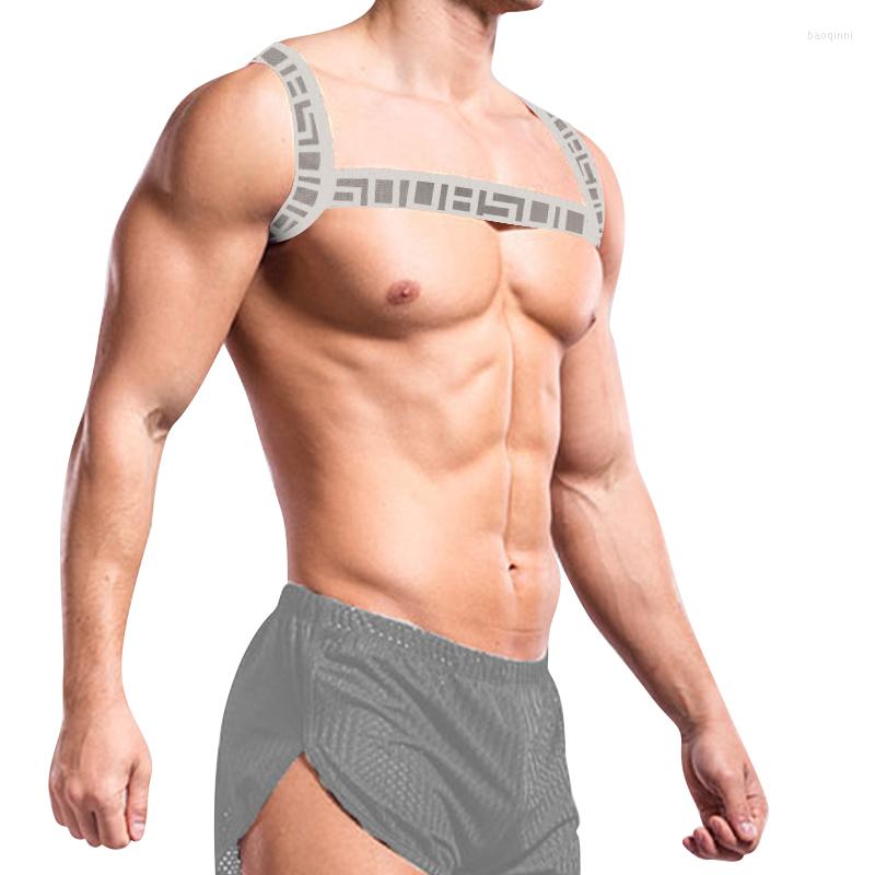 Underpants Elastic Band Harness Men Gay Sexy Shoulder Straps Chest Muscle Halter Fitness Belt Club Party Costume Bodysuite Clubwear, Or6607
Underpants Elastic Band Harness Men Gay Sexy Shoulder Straps Chest Muscle Halter Fitness Belt Club Party Costume Bodysuite Clubwear, Or6607