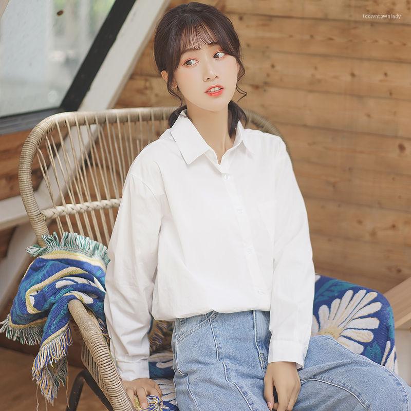 Women' Blouses White Shirts Womens Relax Long Sleeve Turn Down Collar Pockets Tops Brief Street Wear Female Boyfriend Style Cotton, Khaki
Women' Blouses White Shirts Womens Relax Long Sleeve Turn Down Collar Pockets Tops Brief Street Wear Female Boyfriend Style Cotton, Khaki