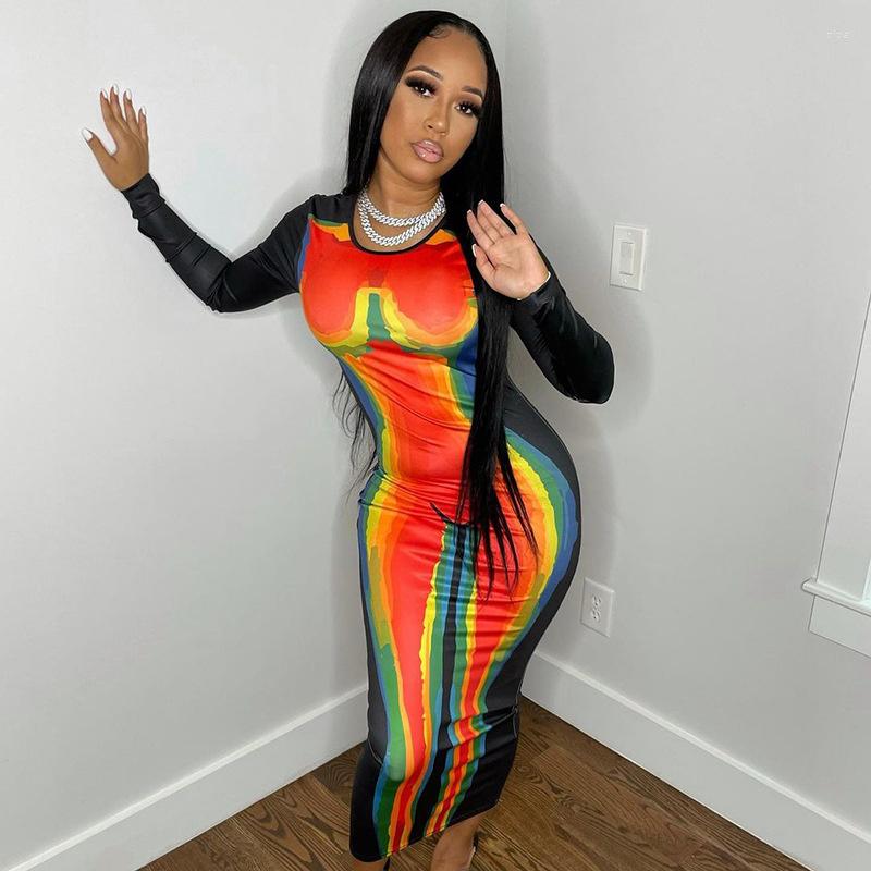 Casual Dresses CHRONSTYLE Autumn Streetwear Bodycon Long Sleeve Dress Women Skinny Print Maxi Elegant O-neck Female Vestidos, Multi
Casual Dresses CHRONSTYLE Autumn Streetwear Bodycon Long Sleeve Dress Women Skinny Print Maxi Elegant O-neck Female Vestidos, Multi
