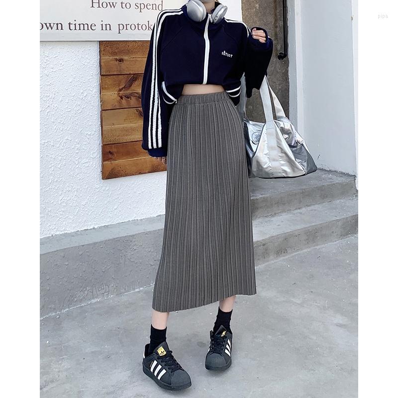 Women's Polos Pleated A-line Skirt Women's Straight High Waist Slim Casual Split, Black
Women's Polos Pleated A-line Skirt Women's Straight High Waist Slim Casual Split, Black
