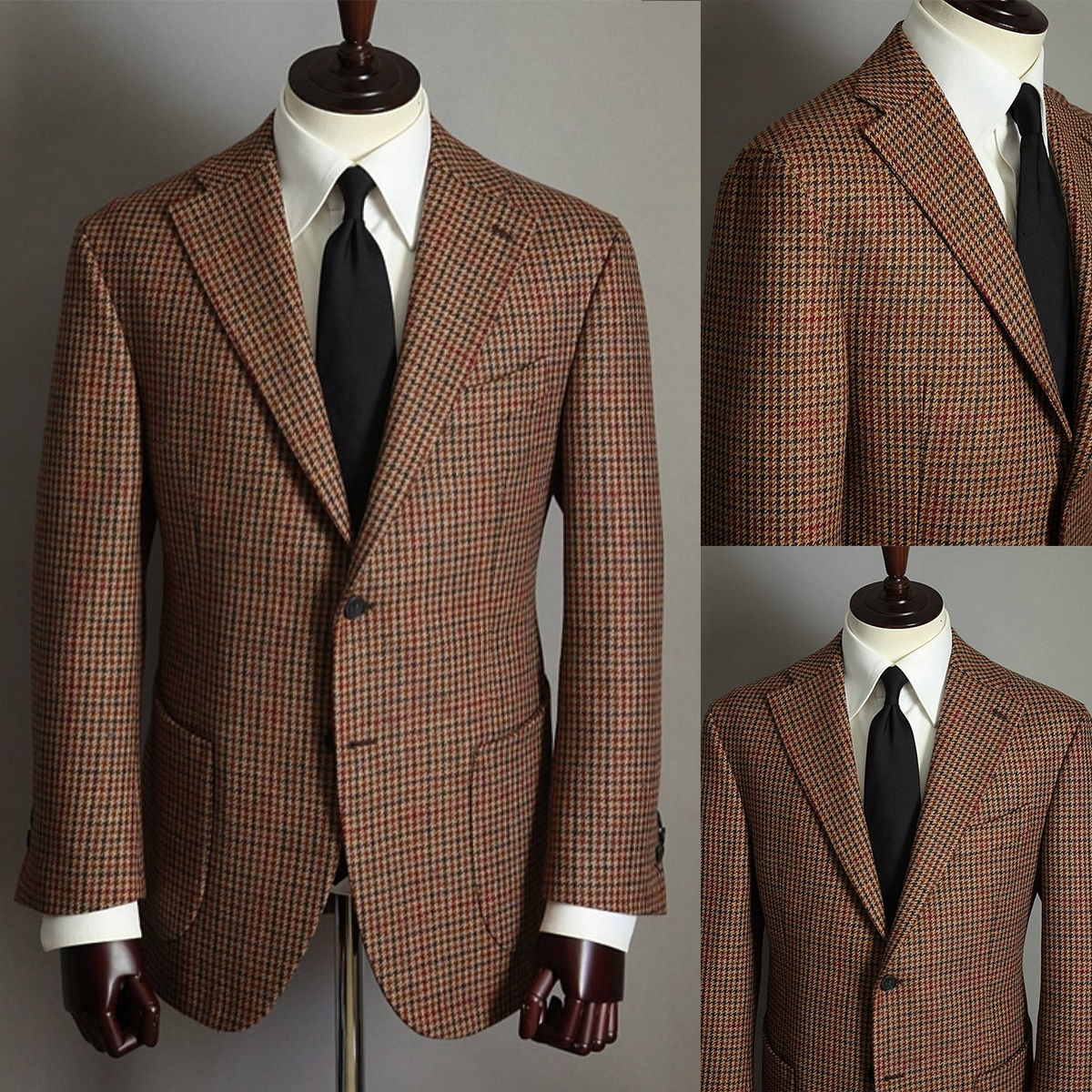 One Piece Handsome Wedding Tuxedos Men Suit Classical Style Notched Lapel Three Outer Pockets Modern Formal Customized Business Suit Back Vent Casual 