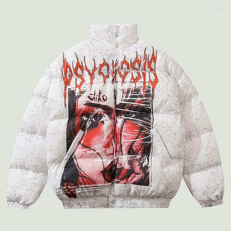 Men's Down Winter Mens Parkas Vintage Letter Printed Thicken Warm Stand Collar Jacket Hip Hop Streetwear Oversize Loose Casual Coats Unisex, Black
Men's Down Winter Mens Parkas Vintage Letter Printed Thicken Warm Stand Collar Jacket Hip Hop Streetwear Oversize Loose Casual Coats Unisex, Black