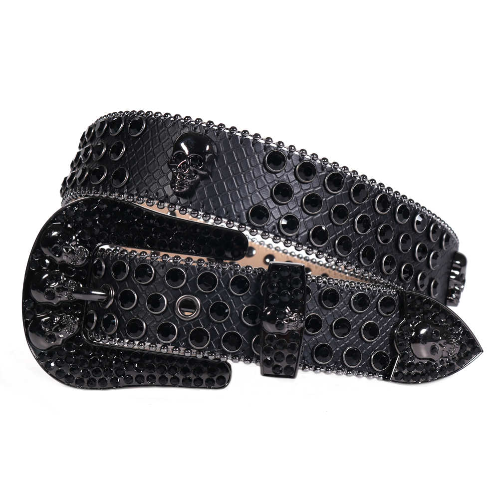 Punk Skull Bb Rhinestones Simon Belts Goth Style for Men Black PU Leather Strap Western Cowboy Y2K Girls Fashion Belt for Jeans Accessories, With logo
Punk Skull Bb Rhinestones Simon Belts Goth Style for Men Black PU Leather Strap Western Cowboy Y2K Girls Fashion Belt for Jeans Accessories, With logo