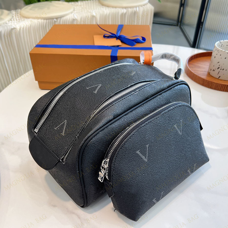 Designer 2PCS Cosmetic Bag Women Handbags Purses Fashion Makeup Bags Classic Letter Plaid Wallets Genuine Leather 9 Colors with Box, No7
Designer 2PCS Cosmetic Bag Women Handbags Purses Fashion Makeup Bags Classic Letter Plaid Wallets Genuine Leather 9 Colors with Box, No7