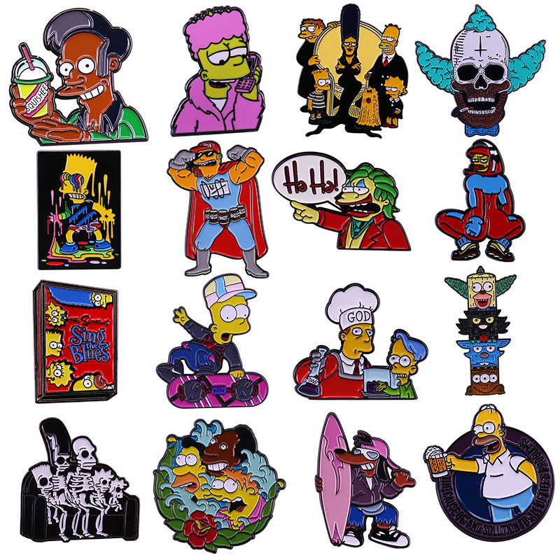 Cartoon Creative Funny Animation The Simpsons Situation Comedy Enamel Pins Metal Brooch Badge Bag Accessory Gifts
Cartoon Creative Funny Animation The Simpsons Situation Comedy Enamel Pins Metal Brooch Badge Bag Accessory Gifts
