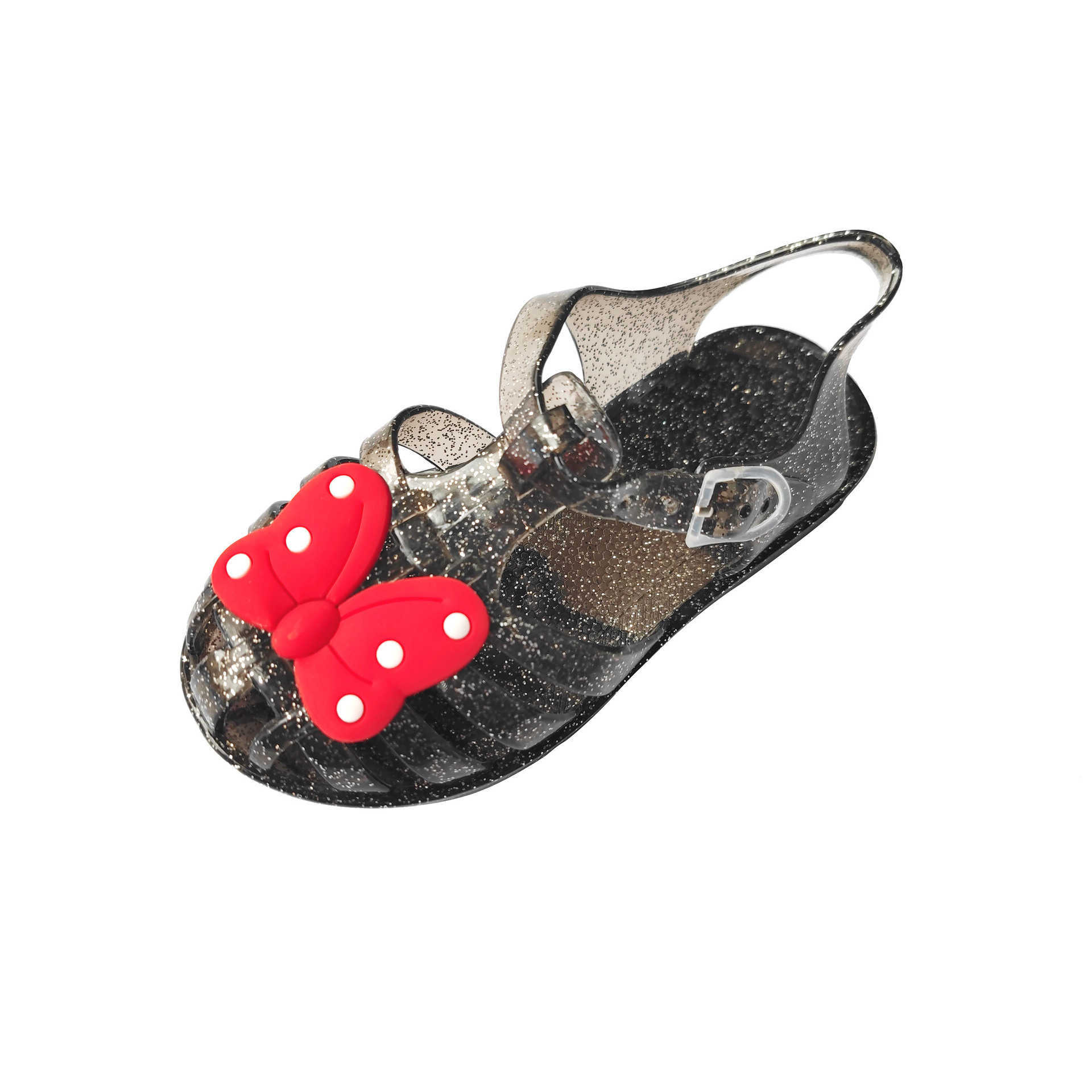 Sandals Baby Girls Sandals Summer Solid Beach bow Sandals Kids Princess Girl Flat Jelly Crystal Shoes Breathable Soft Comfort Toddler T221228