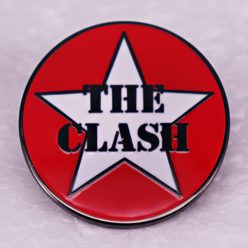 The clash brooch British punk rock band brooch badge schoolbag accessories pin, As picture
The clash brooch British punk rock band brooch badge schoolbag accessories pin, As picture