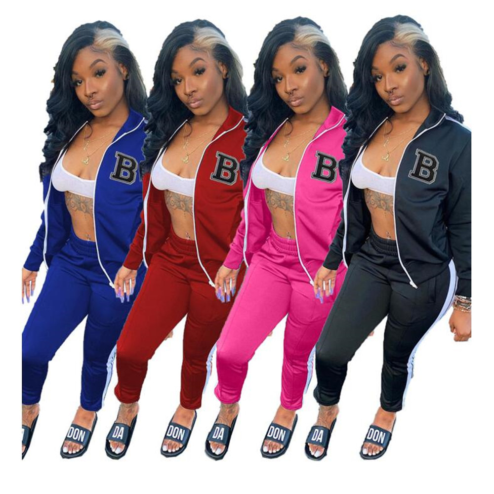 Bulk Items Wholesale Lots Fall Winter Tracksuits Women Outfits Two Piece Set Long Sleeve B letter Jacket and Pants Matching Sweatsuits Outdoor Jogger suits 8273, Red
Bulk Items Wholesale Lots Fall Winter Tracksuits Women Outfits Two Piece Set Long Sleeve B letter Jacket and Pants Matching Sweatsuits Outdoor Jogger suits 8273, Red