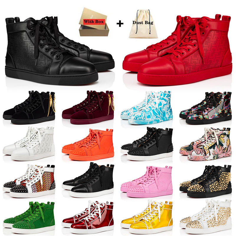 2023 Fashion Designer Red Bottoms Shoes Women Mens Casual Shoe With Box Bottom Spikes rivets Party Loafers High Top Patent Leather Luxury Platform Sneakers Trainers, C34
2023 Fashion Designer Red Bottoms Shoes Women Mens Casual Shoe With Box Bottom Spikes rivets Party Loafers High Top Patent Leather Luxury Platform Sneakers Trainers, C34