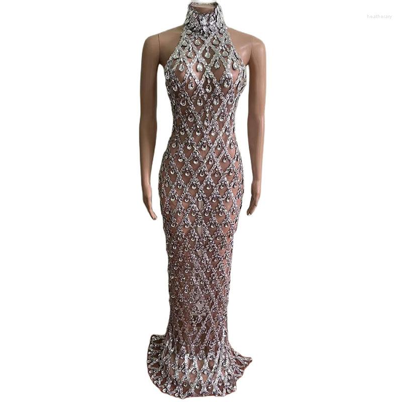 Stage Wear Sparkly Silver Sequins Sleeveless Birthday Wedding Dress Shiny Evening Celebrate Outfit Stretch Mesh Transparent Dance
Stage Wear Sparkly Silver Sequins Sleeveless Birthday Wedding Dress Shiny Evening Celebrate Outfit Stretch Mesh Transparent Dance