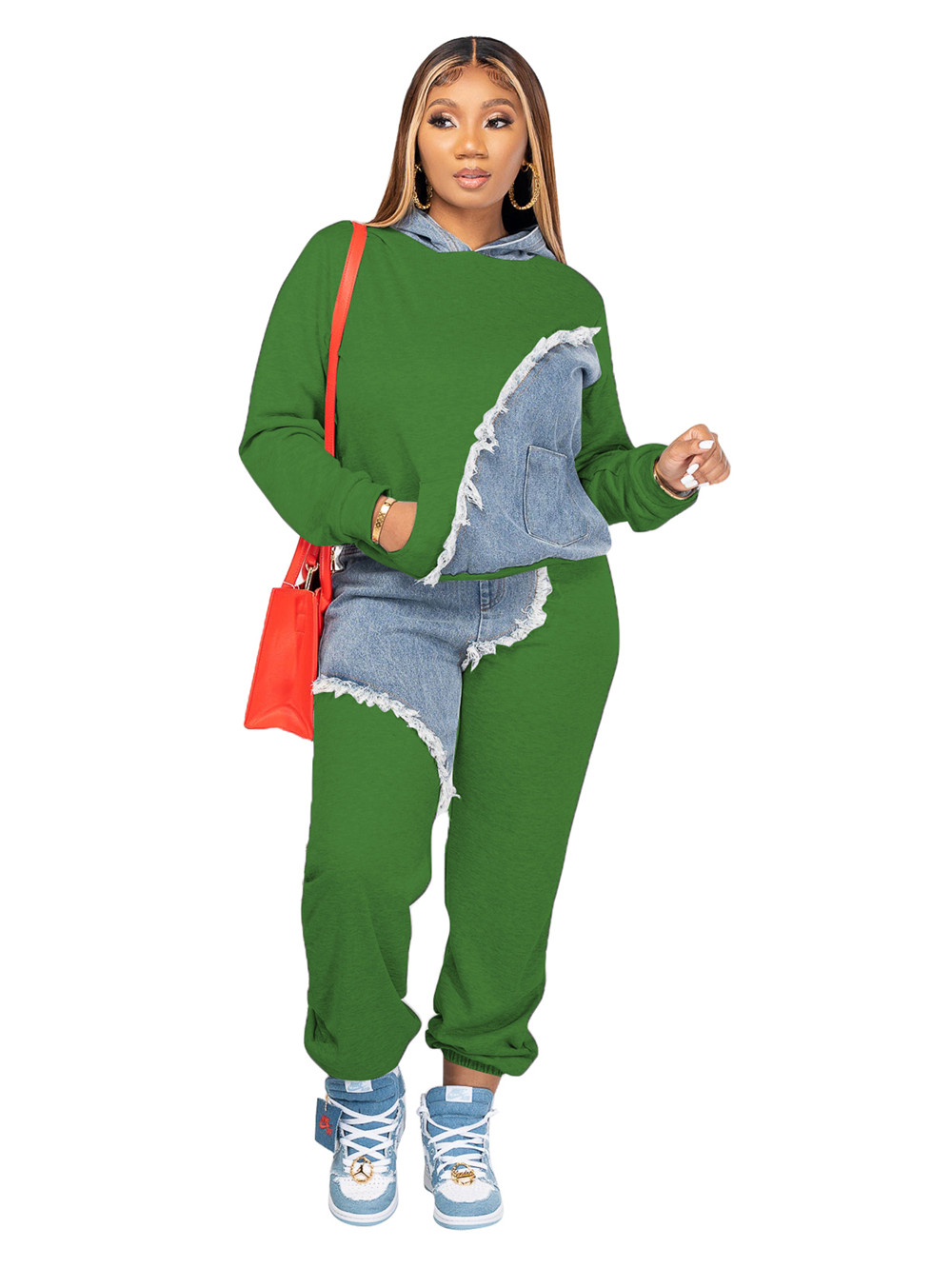 Fall Winter Jogger Suits Women Tracksuits Pullover Hooded Hoodie Sweatpants Two Piece Sets Matching Sweatsuits Casual Outfits Outdoor Sportswear 8782