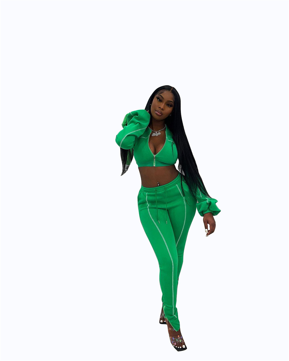 Bulk Items Wholesale Lots Fall Winter Tracksuits Women Outfits Two Piece Set Long Sleeve Jacket and Pants Matching Sweatsuits Outdoor Jogger suits Clo
