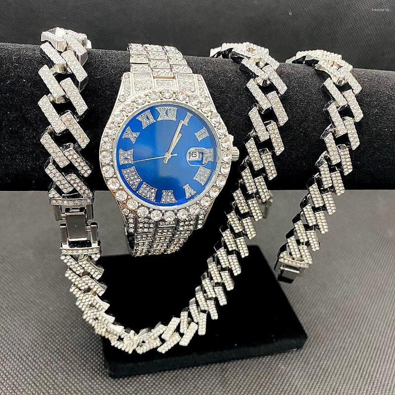 Chains Full Iced Out Watch Mens Cuban Chain Bracelet Initial Necklaces Choker Hip Hop Jewelry For Men Gold Set
Chains Full Iced Out Watch Mens Cuban Chain Bracelet Initial Necklaces Choker Hip Hop Jewelry For Men Gold Set