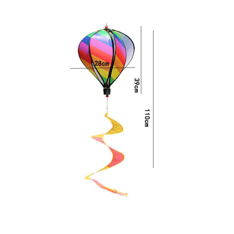Hot Air Balloon Windsock Decorative Outside Yard Garden Party Event DIY Color Wind Spinners Decoration