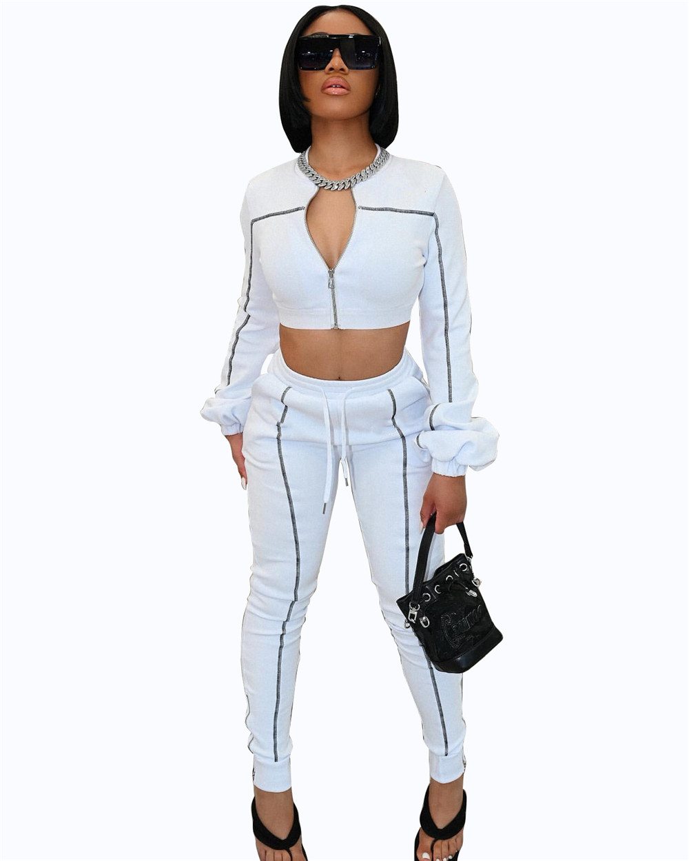 Bulk Items Wholesale Lots Fall Winter Tracksuits Women Outfits Two Piece Set Long Sleeve Jacket and Pants Matching Sweatsuits Outdoor Jogger suits Clo