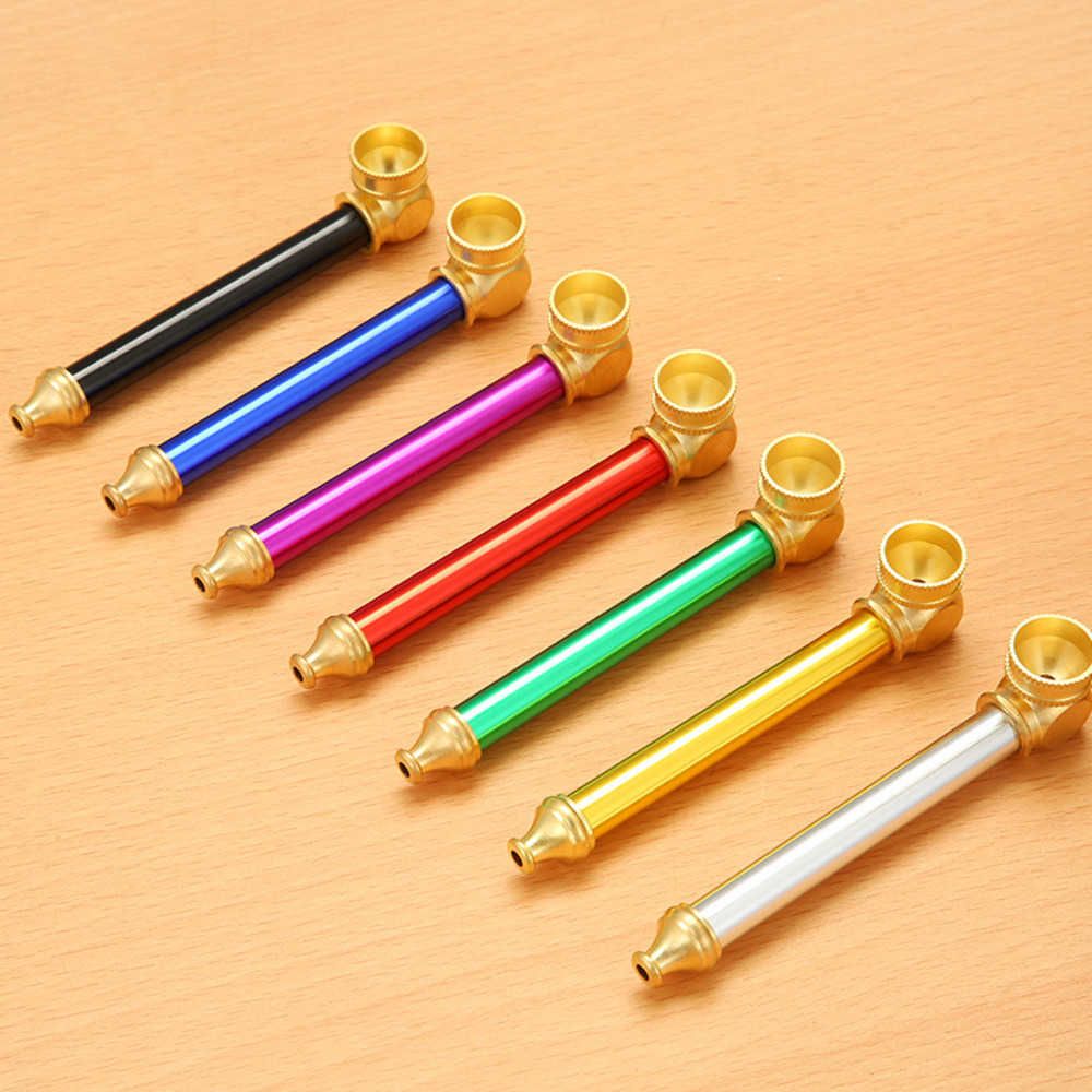 Smoking shop Aluminum Metal Pipes Portable hand spoon pipe for cigarette tobacco Dry herb Straight type Retro Color
Smoking shop Aluminum Metal Pipes Portable hand spoon pipe for cigarette tobacco Dry herb Straight type Retro Color