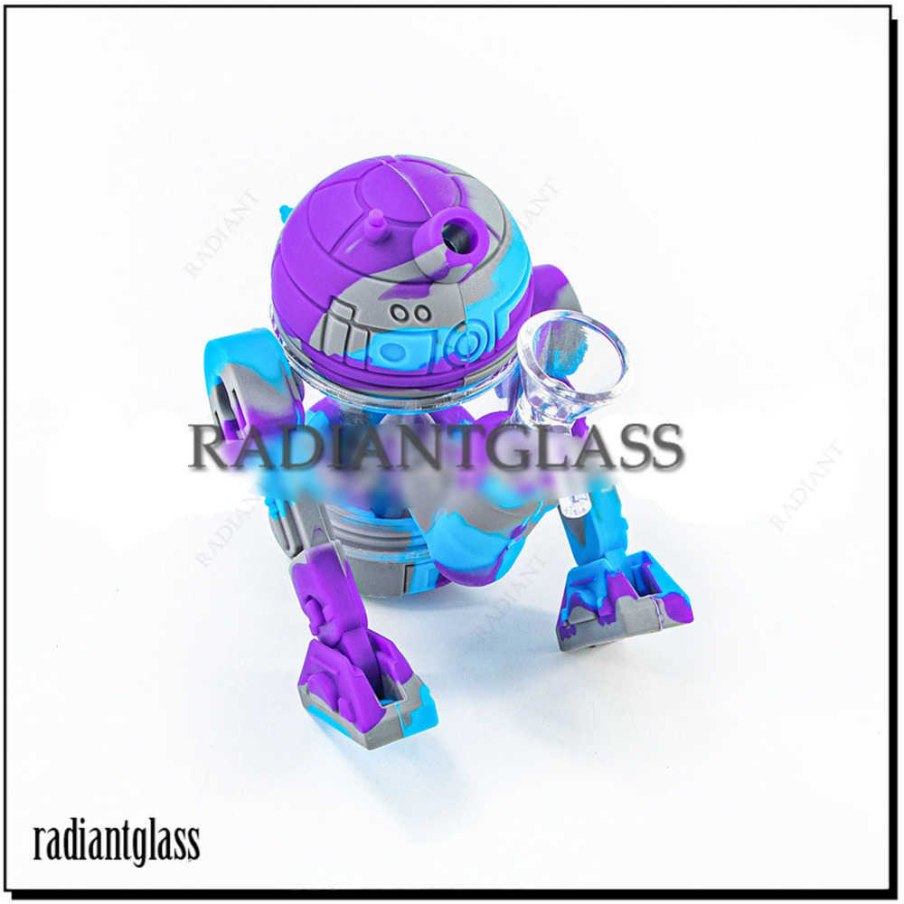 hookahs Silicone Bong robot shape Glass Shower Head percolator Easy clean 5.3 inches Dab Rigs with glass bowl pipe mini bongs
hookahs Silicone Bong robot shape Glass Shower Head percolator Easy clean 5.3 inches Dab Rigs with glass bowl pipe mini bongs