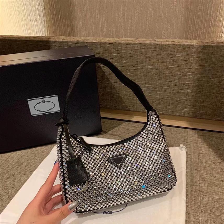 Designer Women Shoulder Bag Reedition 2000 Diamond 2022 New Handbags High Quality Fashion Underarm Bags Hobo Wallet Bling Purses242o, With box
Designer Women Shoulder Bag Reedition 2000 Diamond 2022 New Handbags High Quality Fashion Underarm Bags Hobo Wallet Bling Purses242o, With box
