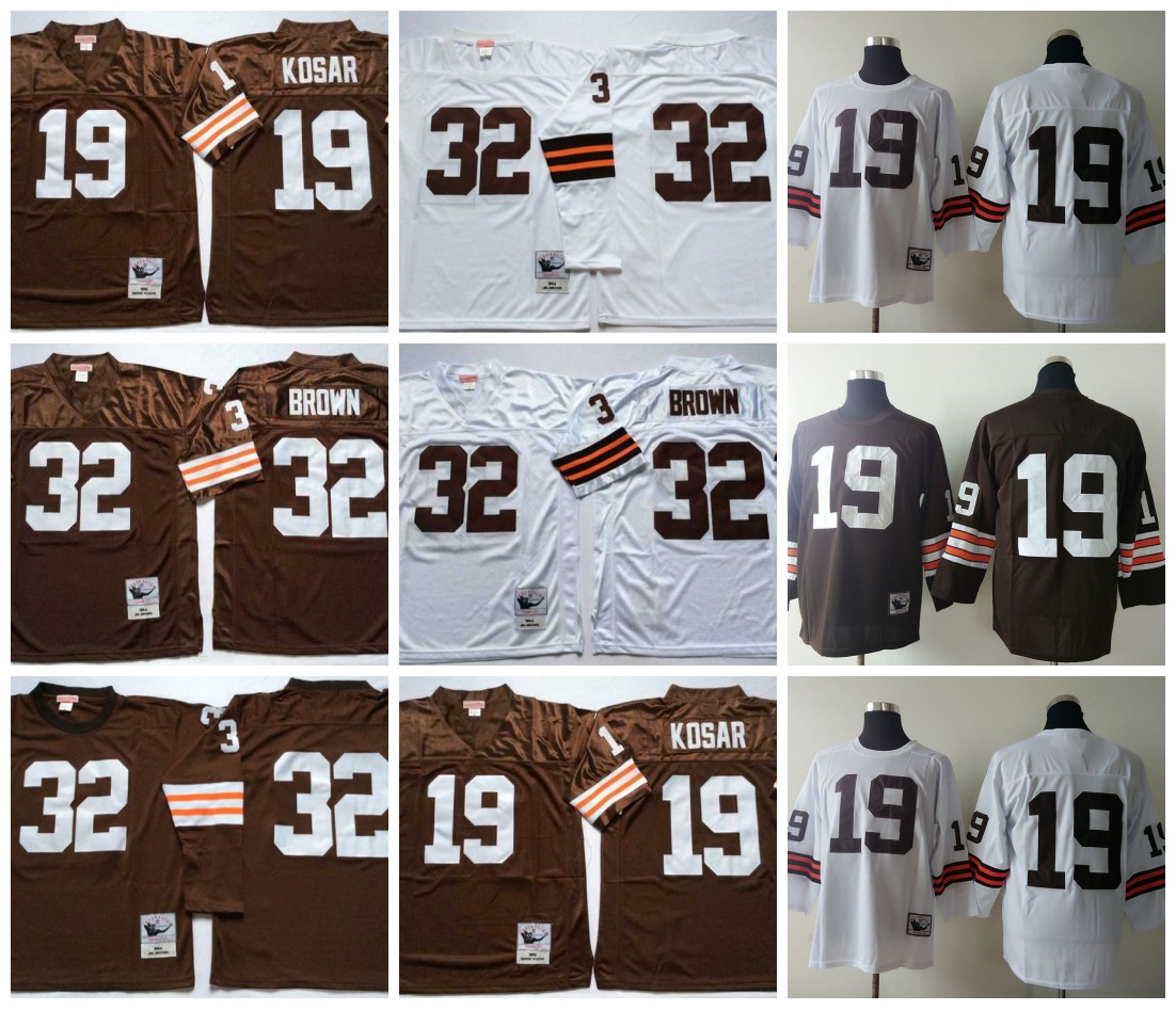 Football Jerseys NCAA 75th Vintage Football 32 Jim Brown Jerseys Mitchell and Ness 19 Bernie Kosar Jersey College Brown White, Same as picture
Football Jerseys NCAA 75th Vintage Football 32 Jim Brown Jerseys Mitchell and Ness 19 Bernie Kosar Jersey College Brown White, Same as picture