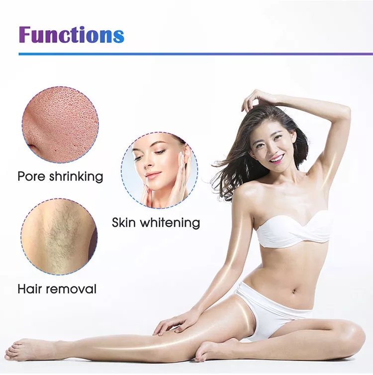Korea tomos household epilator laser smooth skin whitening 808nm diode laser painless permanent hair removal device