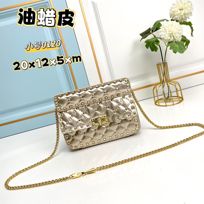 Rivet Chains Bags Lady Crossbody Bags Stud Shoulder Purse Napa Lambskin Leather Flip Magnetic Buckle Fashion Letters Internal Compartment Handbags Purses
Rivet Chains Bags Lady Crossbody Bags Stud Shoulder Purse Napa Lambskin Leather Flip Magnetic Buckle Fashion Letters Internal Compartment Handbags Purses