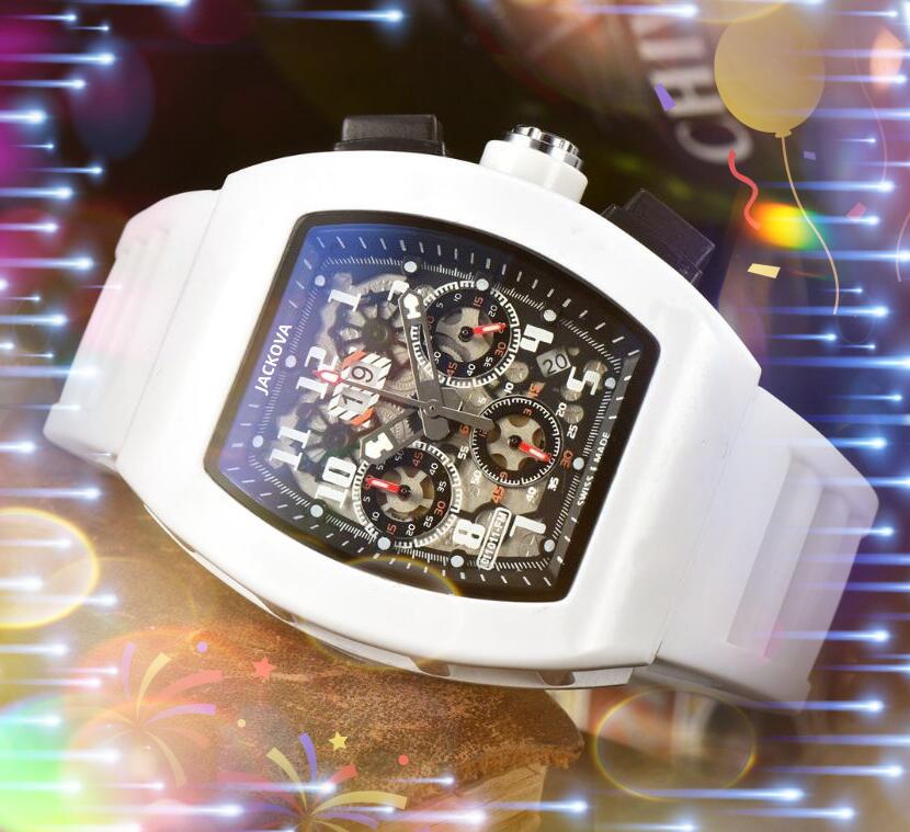 Rubber silicone belt quartz mens time clock watches auto date three eyes six pins full functional super bright Casual Business leisure scanning tick Wristwatch, As pic
Rubber silicone belt quartz mens time clock watches auto date three eyes six pins full functional super bright Casual Business leisure scanning tick Wristwatch, As pic