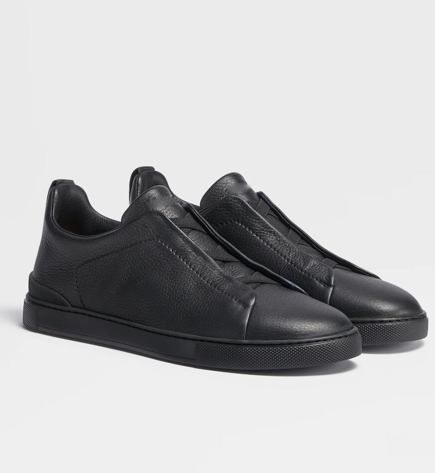 Top Designer Slip-On Triple Stitch Sneakers Shoes Men's Elastic Sports White Black Calfskin Leather Crossing-elastic Discount Comfort Foowear
Top Designer Slip-On Triple Stitch Sneakers Shoes Men's Elastic Sports White Black Calfskin Leather Crossing-elastic Discount Comfort Foowear