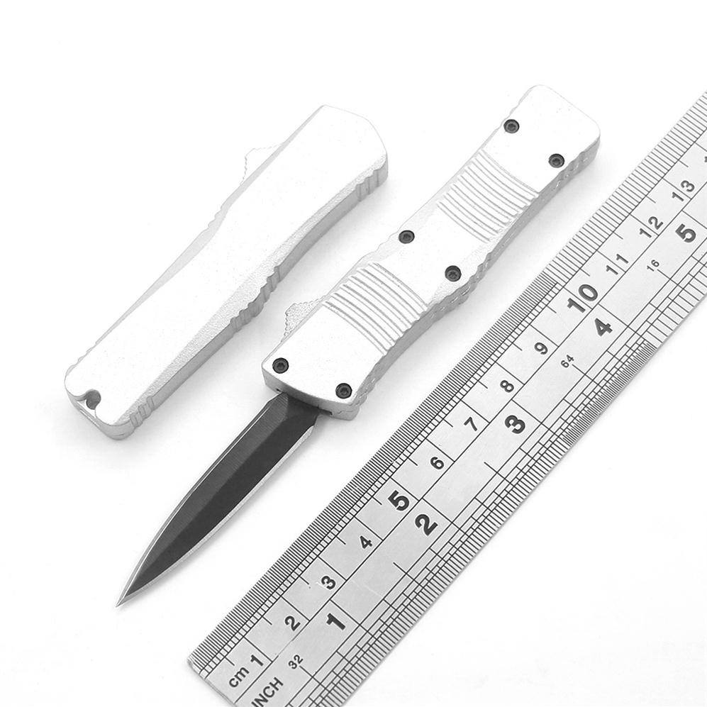 2 Styles Silver Mini Pocket Survival Automatic Knife 440 Blade Key Ring Decorative Ornament Outdoor EDC Tool Kitchen paring knives282S
2 Styles Silver Mini Pocket Survival Automatic Knife 440 Blade Key Ring Decorative Ornament Outdoor EDC Tool Kitchen paring knives282S