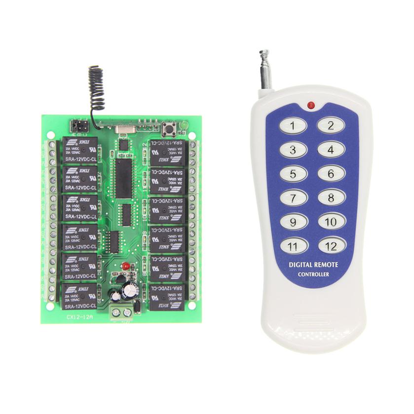 DC 12V 24V 12 CH 12CH RF Wireless Remote Control Switch System 315 433 MHz Transmitter and Receiver212s
DC 12V 24V 12 CH 12CH RF Wireless Remote Control Switch System 315 433 MHz Transmitter and Receiver212s
